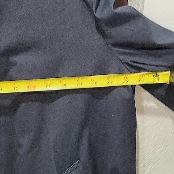 Vintage London Fog Trench Coat with Winter Lining Men's 40 Long Dark Blue - Picture 3 of 9